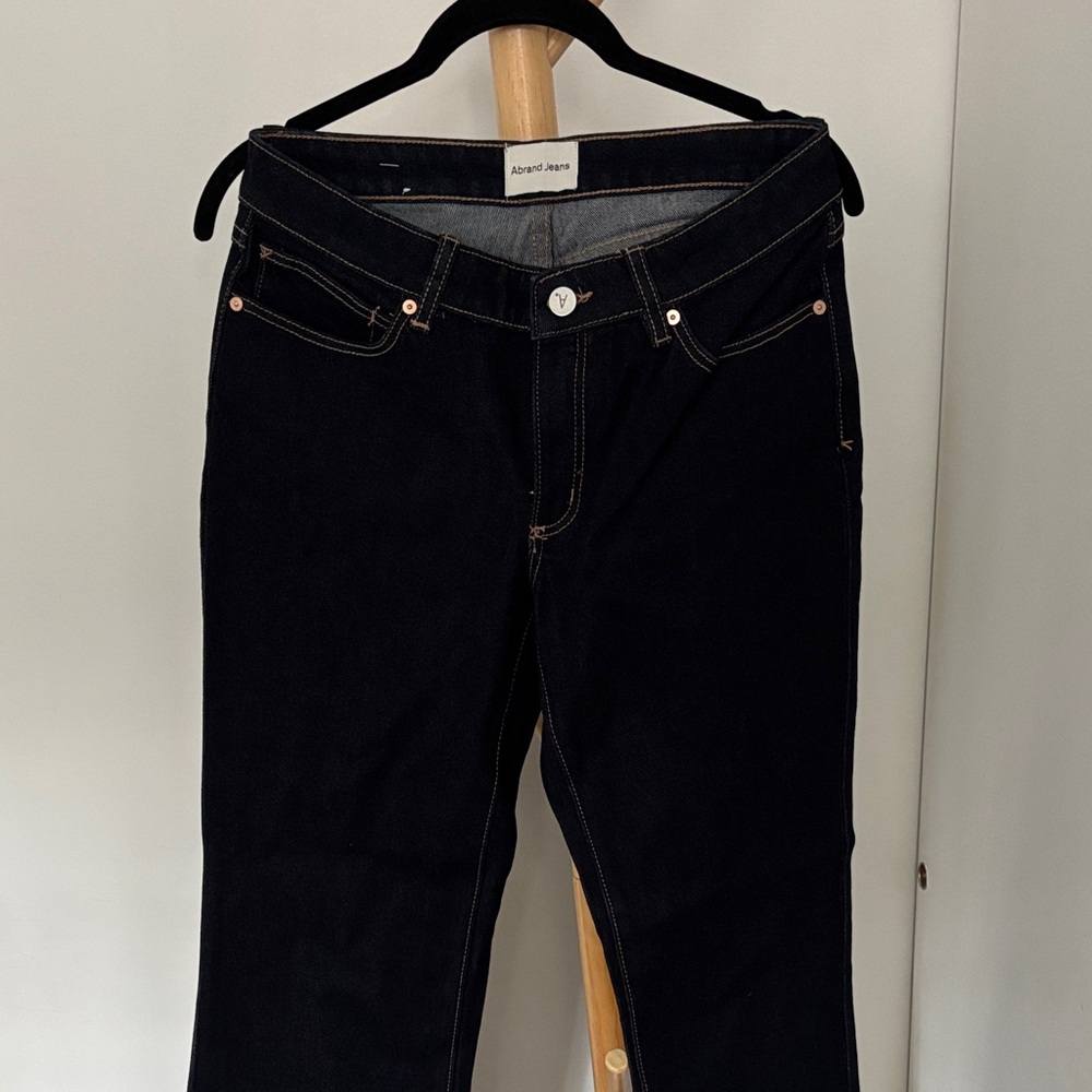 Abrand Women's Dark Straight Leg Jeans